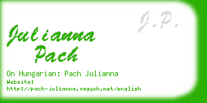 julianna pach business card